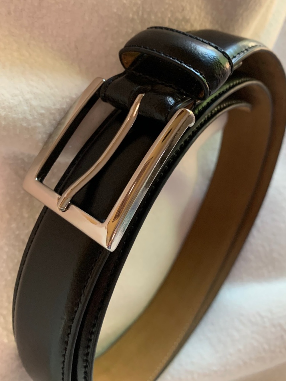 Cole Haan Black Leather Belt - Picture 2 of 9